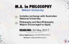New MA Program In Philosophy