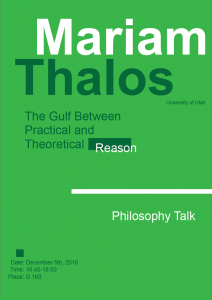 Philosophy Colloquium, Mariam Thalos