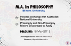 Applications for the M.A. in Philosophy