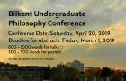 Call For Papers: 3rd Bilkent Undergraduate Philosophy Conference
