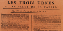 Story Behind the Picture: The Three Urns or Olympe de Gouges’s Democratic Paradox